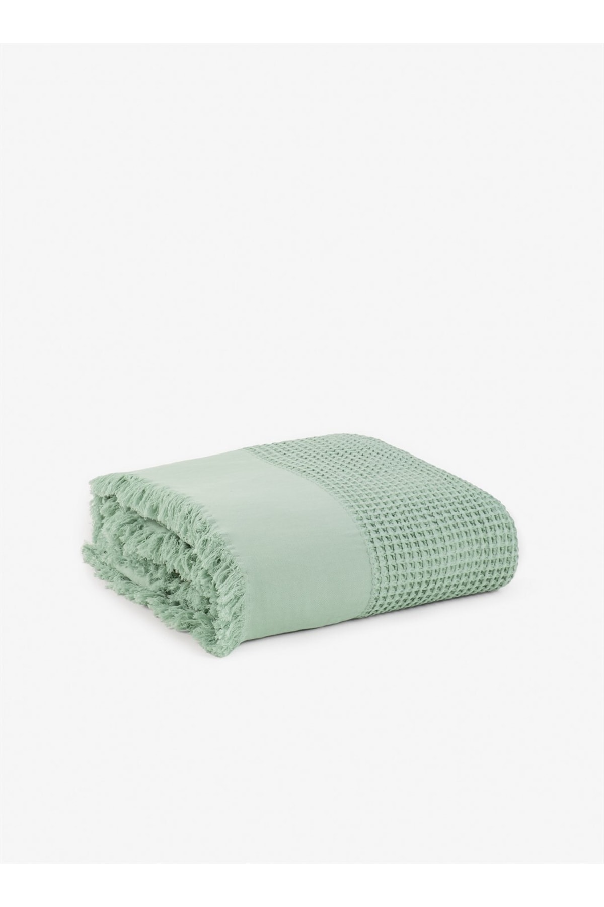 Waffle Yatak Örtüsü Frosty Green 240x260 2