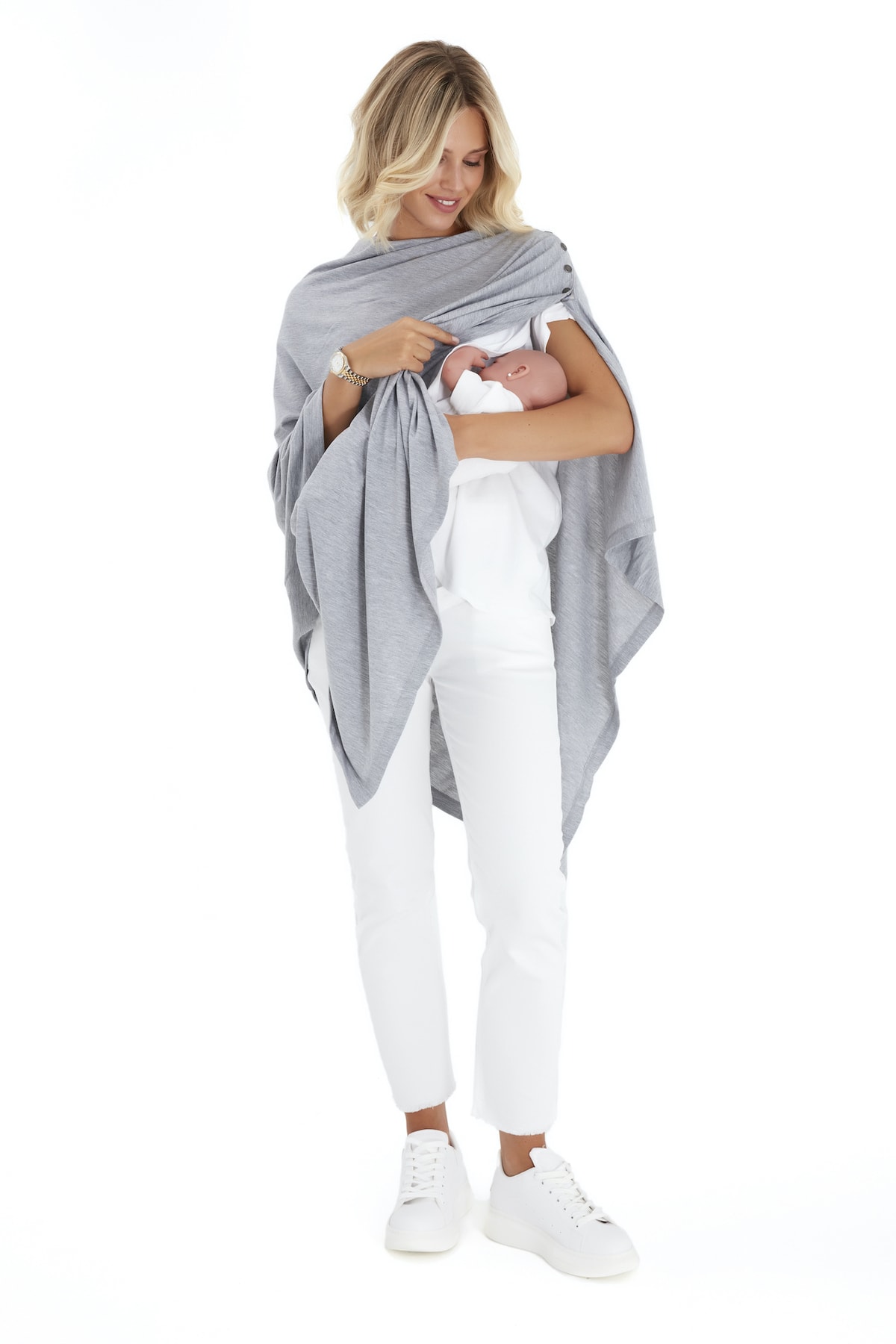 Accouchee 4 In 1 Hamilelik, Emzirme Ve Sonrası Çok Amaçlı Pelerin fotoğrafı 3 (önizleme)