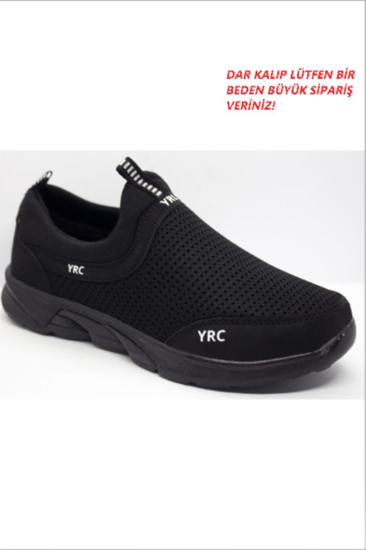 YRC Unisex Siyah Spor Ayakkabı