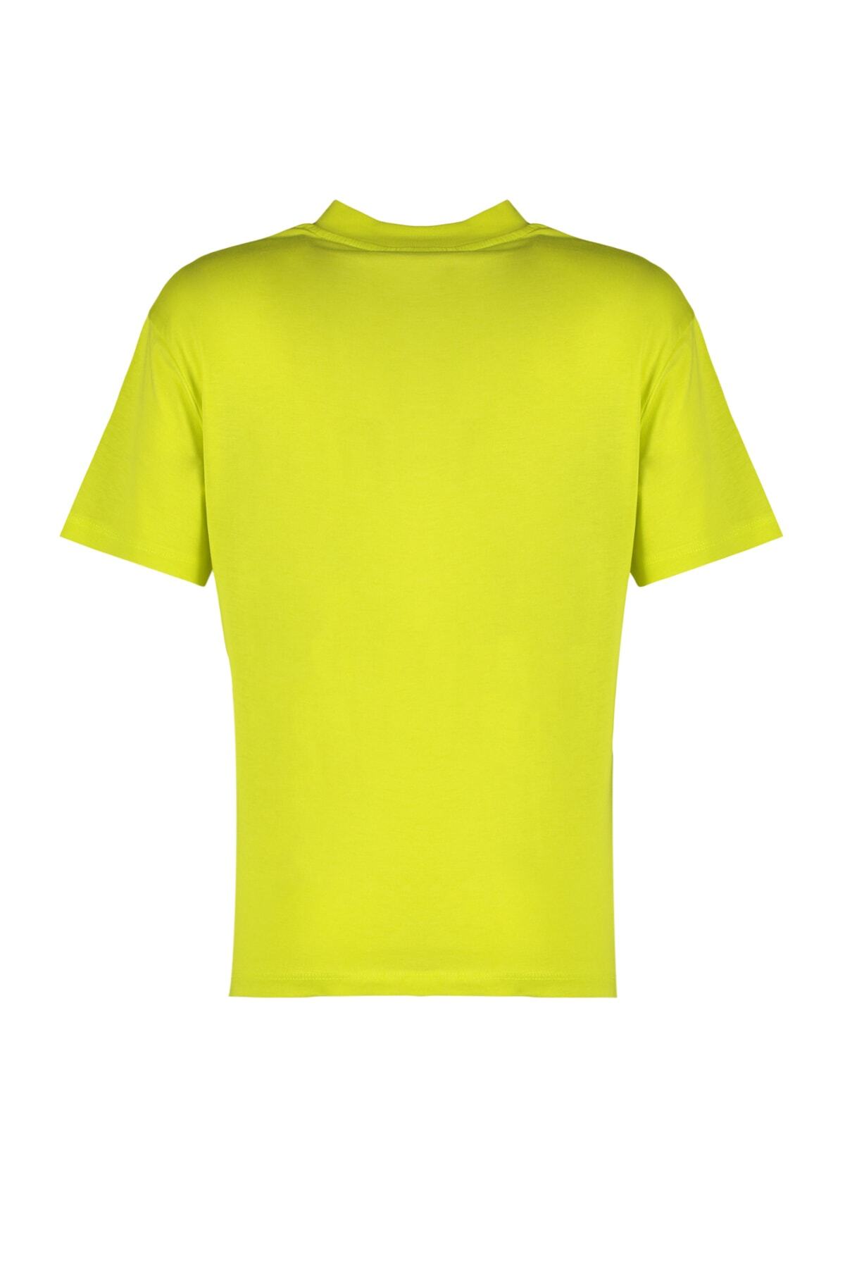Trendyol Collection-Olejově zelená 100% bavlna Základní stojáček Pletené tričko TWOAW20TS0096 8