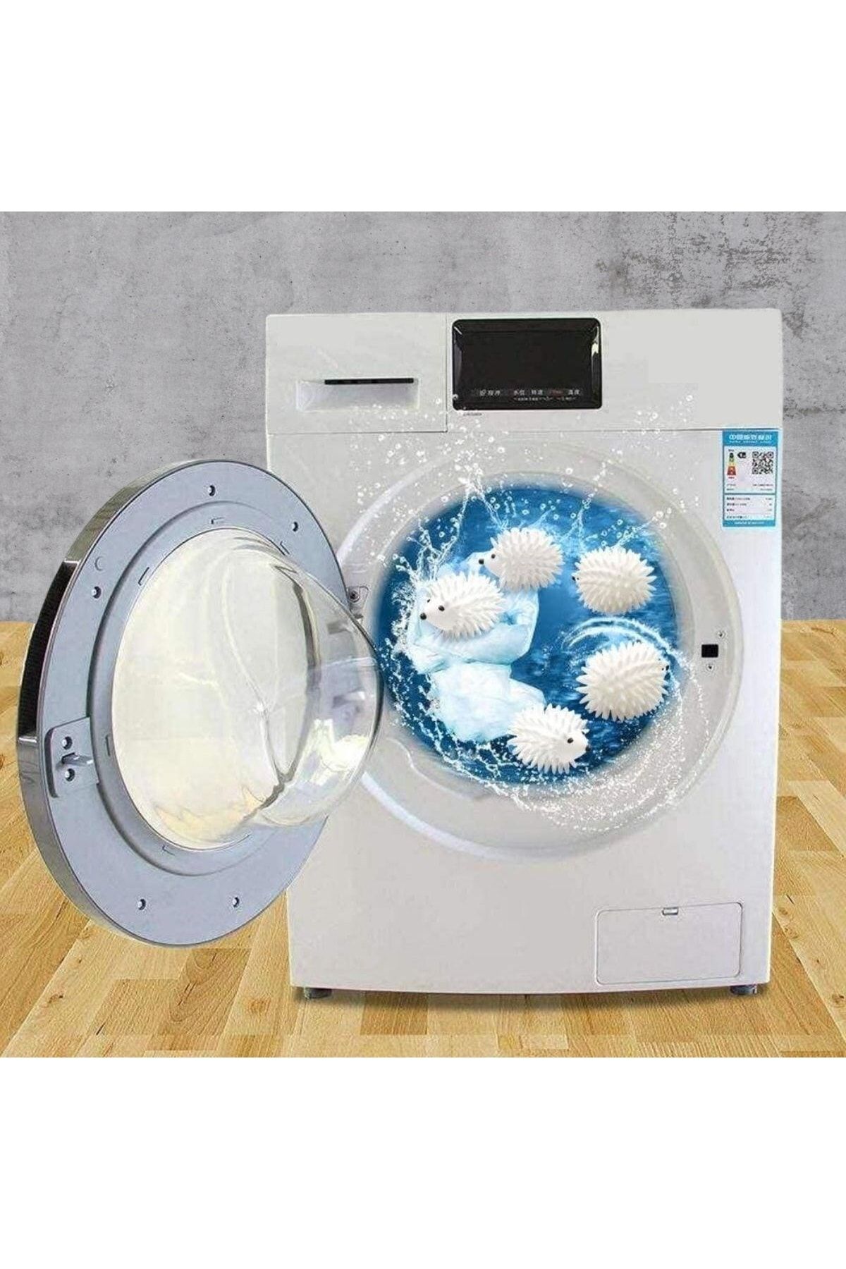 Buffer-2-Piece Hedgehog Model Feather Collector Anti-Wrinkle Laundry Drying Ball 4