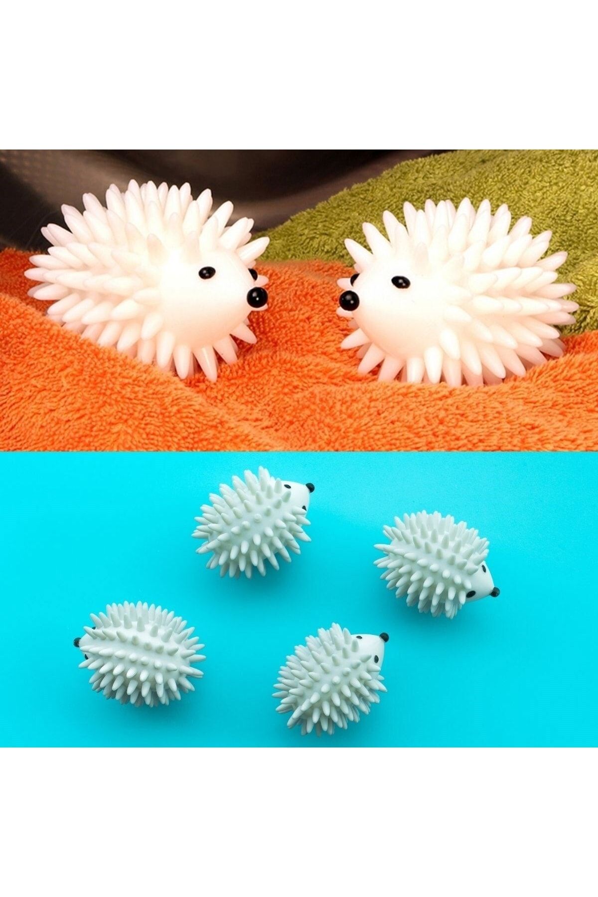 Buffer-2-Piece Hedgehog Model Feather Collector Anti-Wrinkle Laundry Drying Ball 6