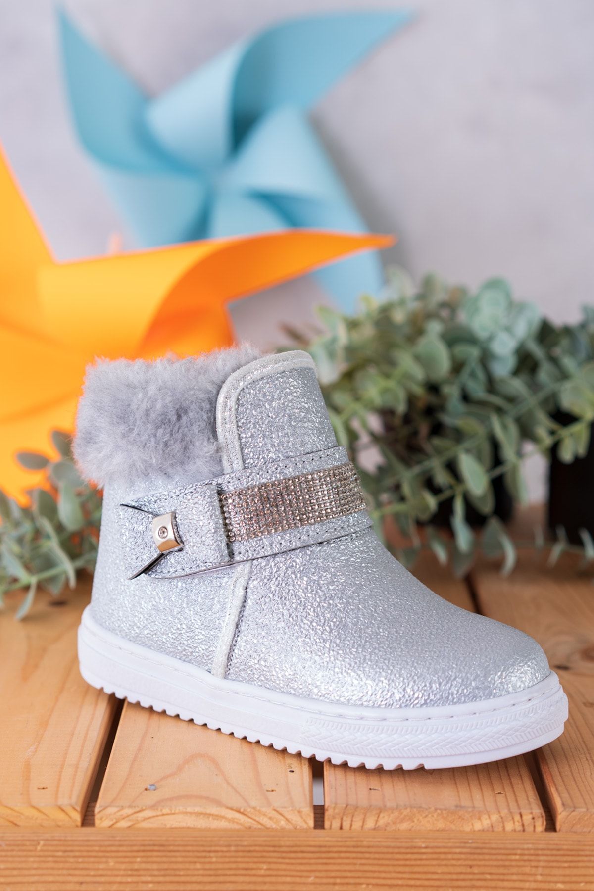 Silver flat new arrivals ankle boots