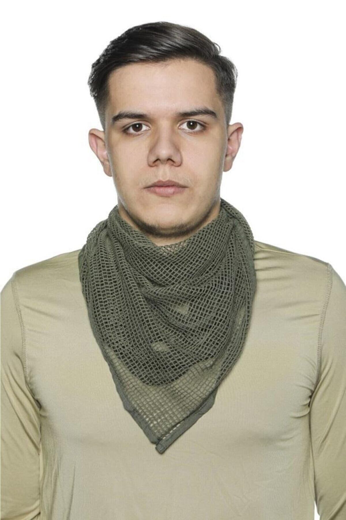 şafak06-Military Material Khaki Triangle Mesh Military Shawl, Mesh Puchsia, Hide Net 2