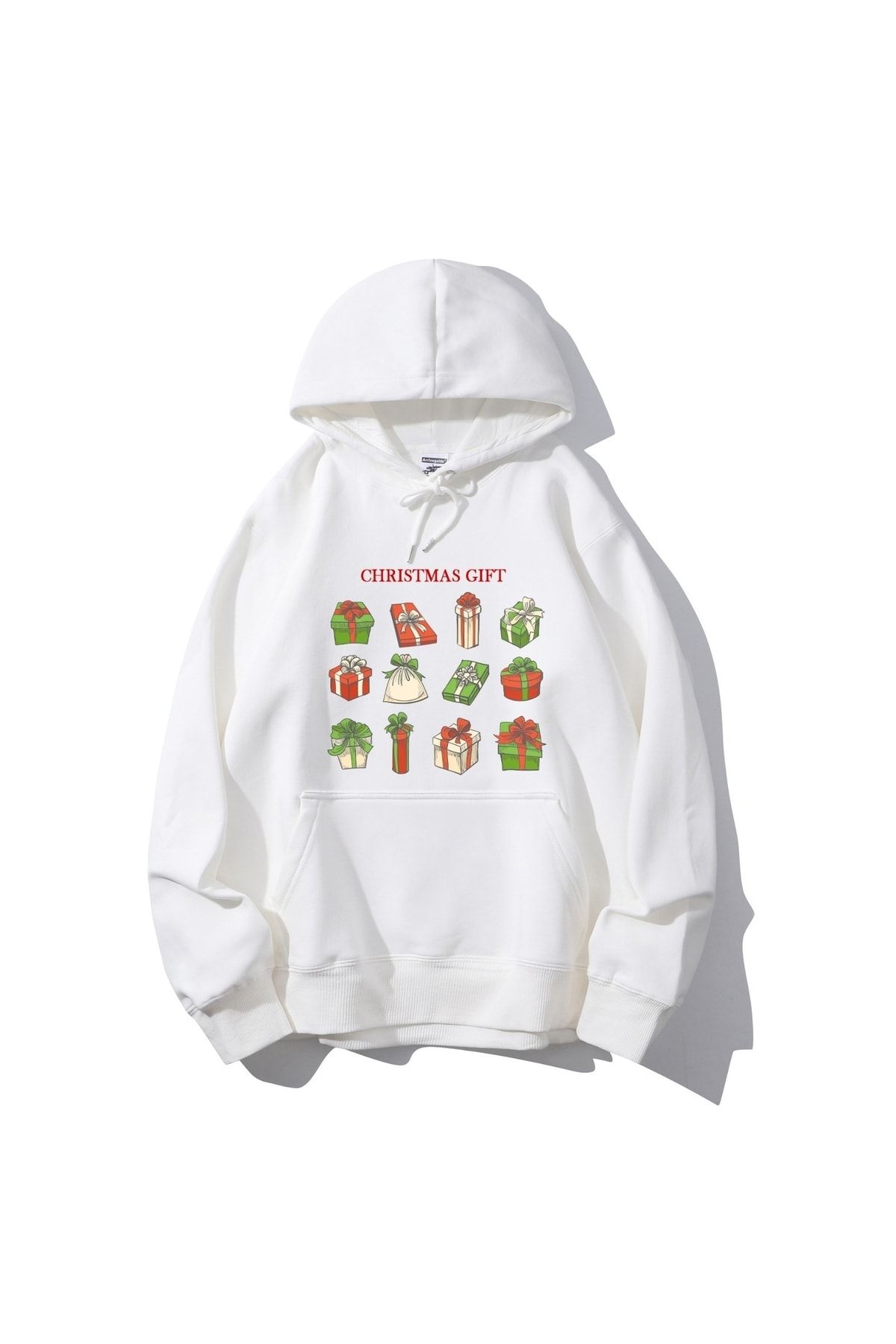 MAGORS New Year s Concept Christmas Gifts Printed Hooded White