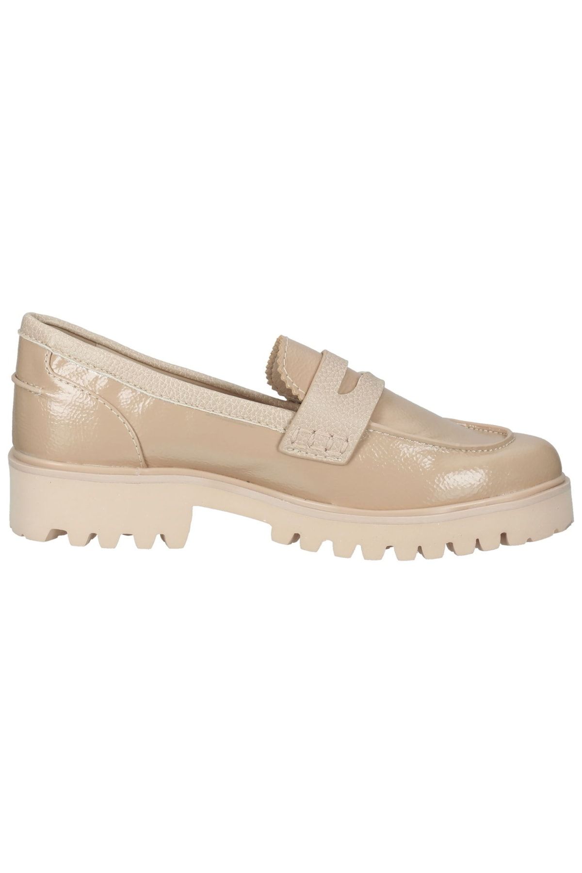 La Strada Flacher Schuh Beige Blockabsatz Fast ausverkauft FN8846