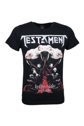 Testament Brotherhood Of The Snake Metal Band Baskılı Penye Tişört BOTS-0333