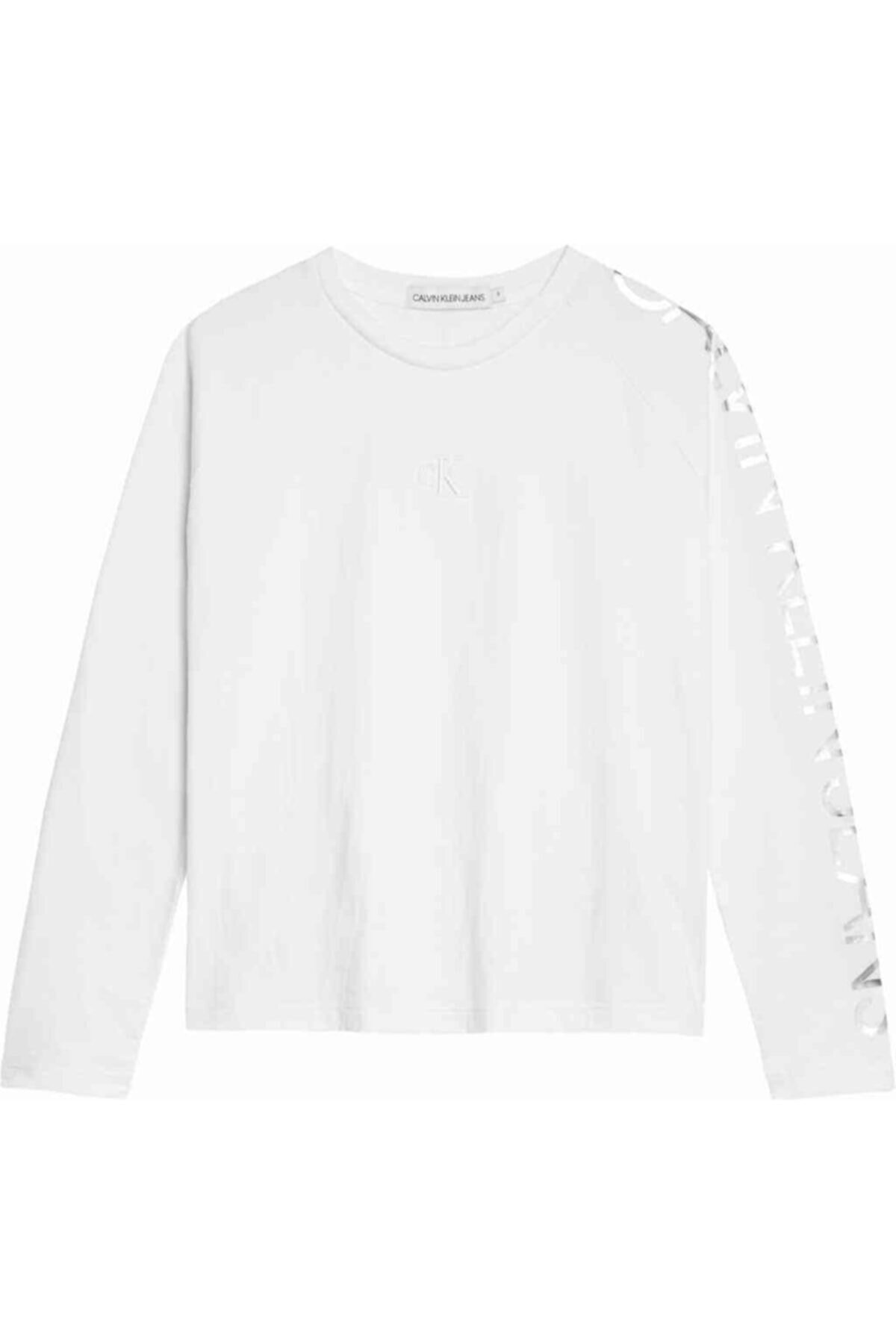 بلوز آستین بلند سفید دخترانه کالوین کلین Calvin Klein