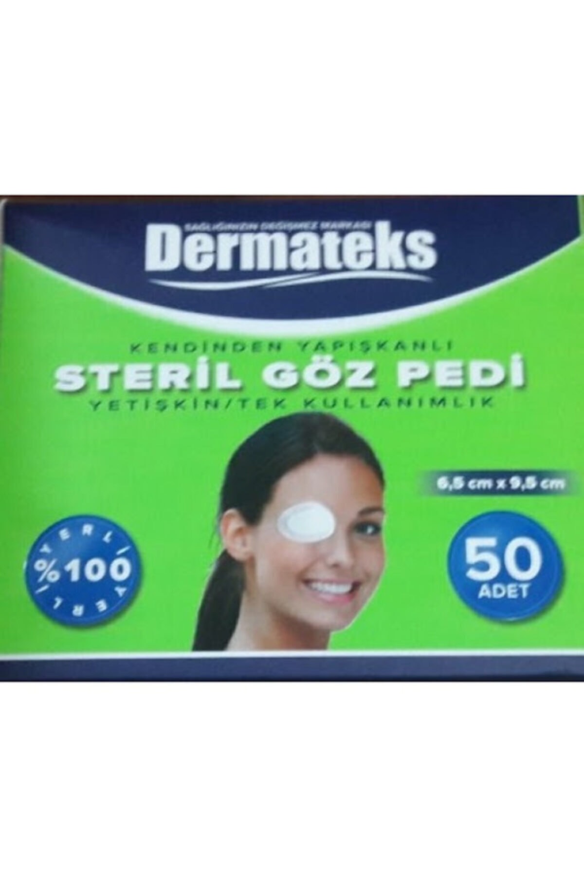Dermateks Göz Pedi Yetişkin Klasik 50 Li Steril5.5 X 9cm