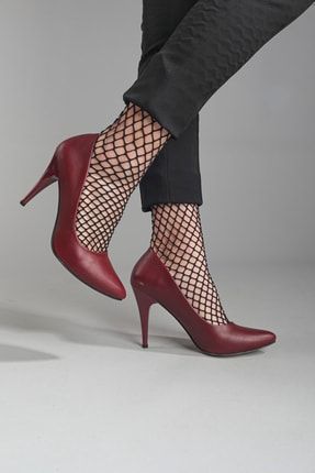 Kadın Bordo Klasik Topuklu Ayakkabı 0000000000100LS