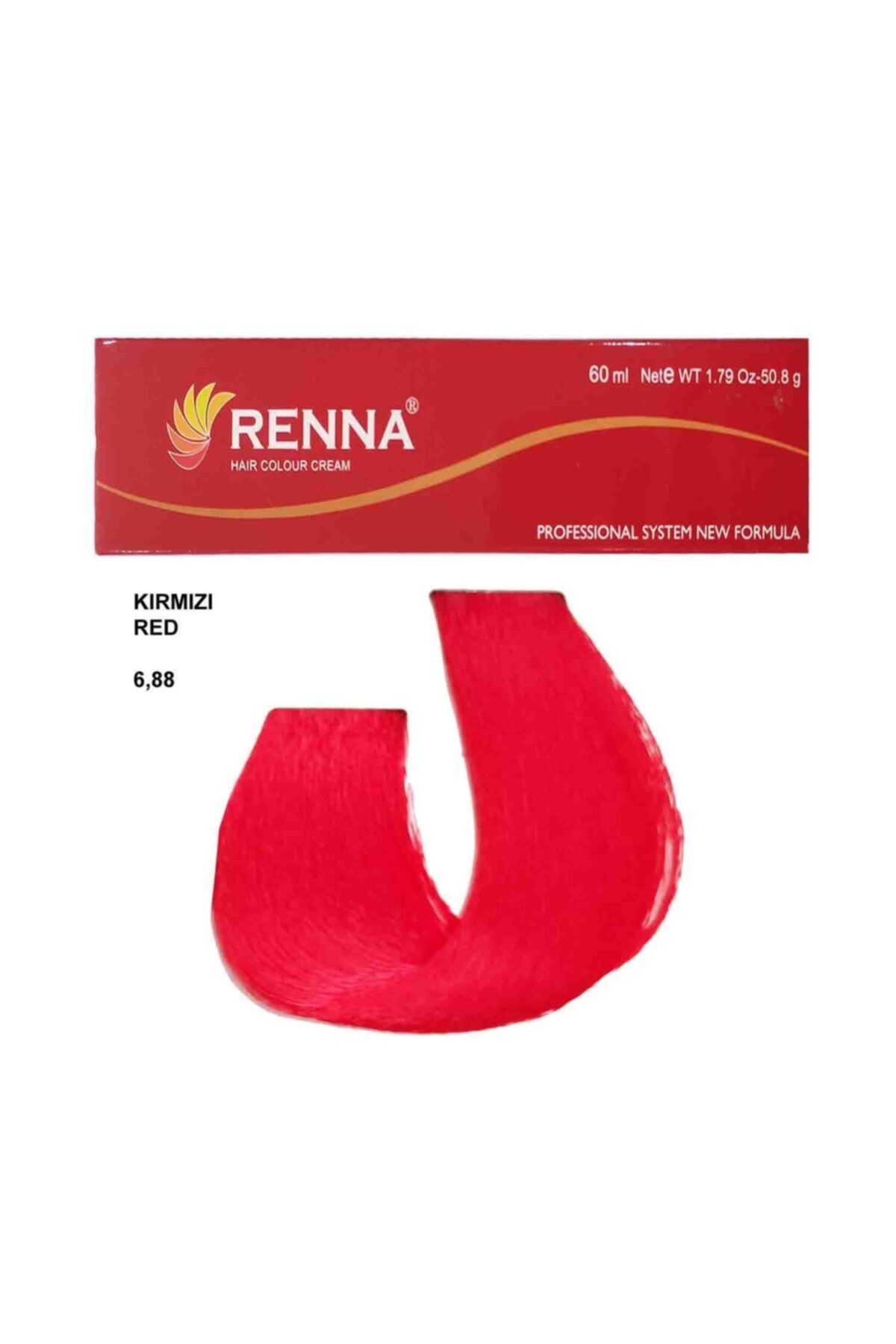 Renna Saç Boyası Tüp 60 Ml - 6-88 Kırmızı ( Oksidan Hediyeli )