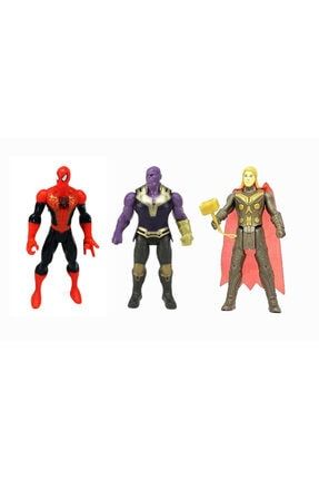 Es2163 Avengers Yenilmezler Aksiyon Figür Spiderman Thanos Thor Oyuncak Seti 15 Cm. ES2163-99