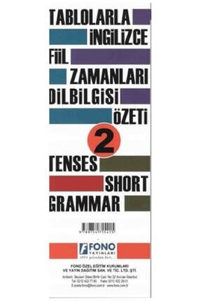 Fono İngilizce Fiil Zamanları ve Dilbilgisi Tablosu 2 - Kolektif 465748