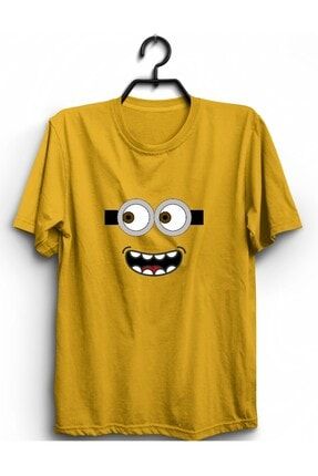 Unisex Sarı Karakter Couple 01 Çift T-shirt TTS6579181