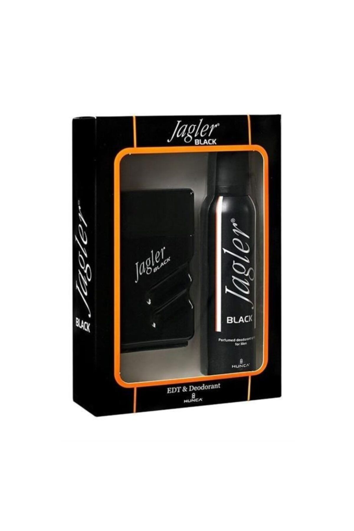 ست عطر مردانه + دئودورانت 150 میلی لیتری Black Edt 90 ml Jagler