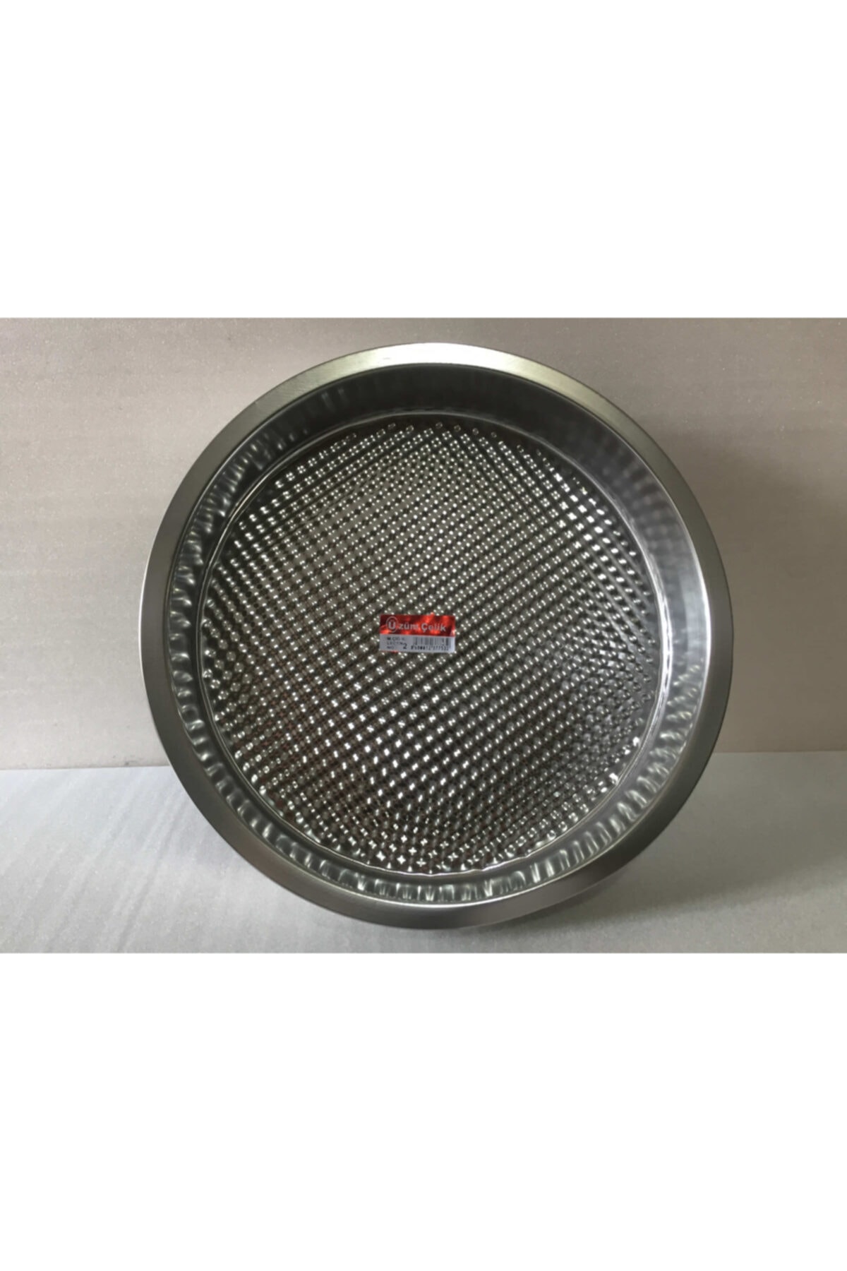 mobilreyon - Çiğ Köfte Tepsisi 2.no - Çap: 41 Cm - Derinlik: 7,5 Cm - Çelik Leğen - Motifli