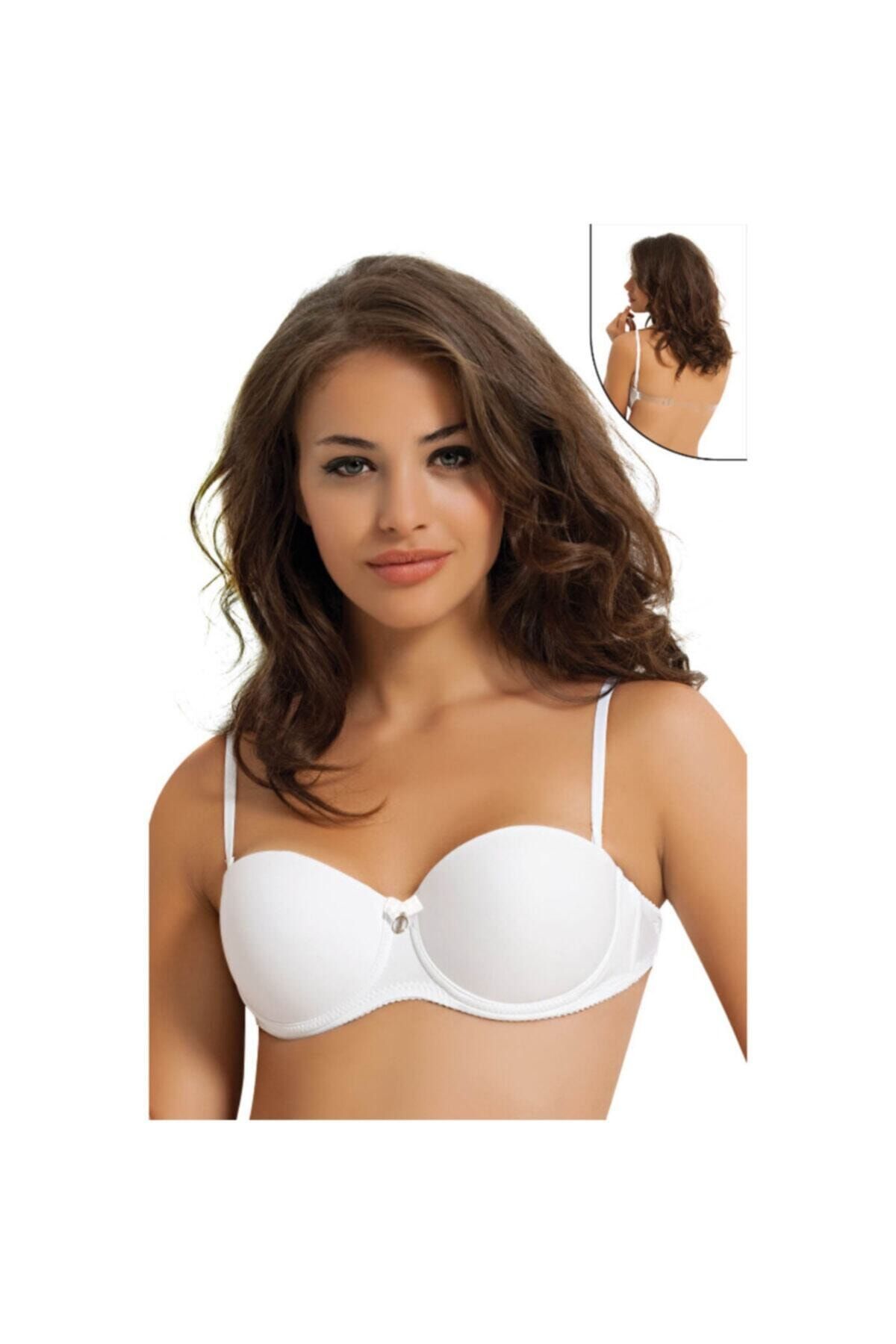 NBB 3586 Transparent Back Supporter Bra | Tan