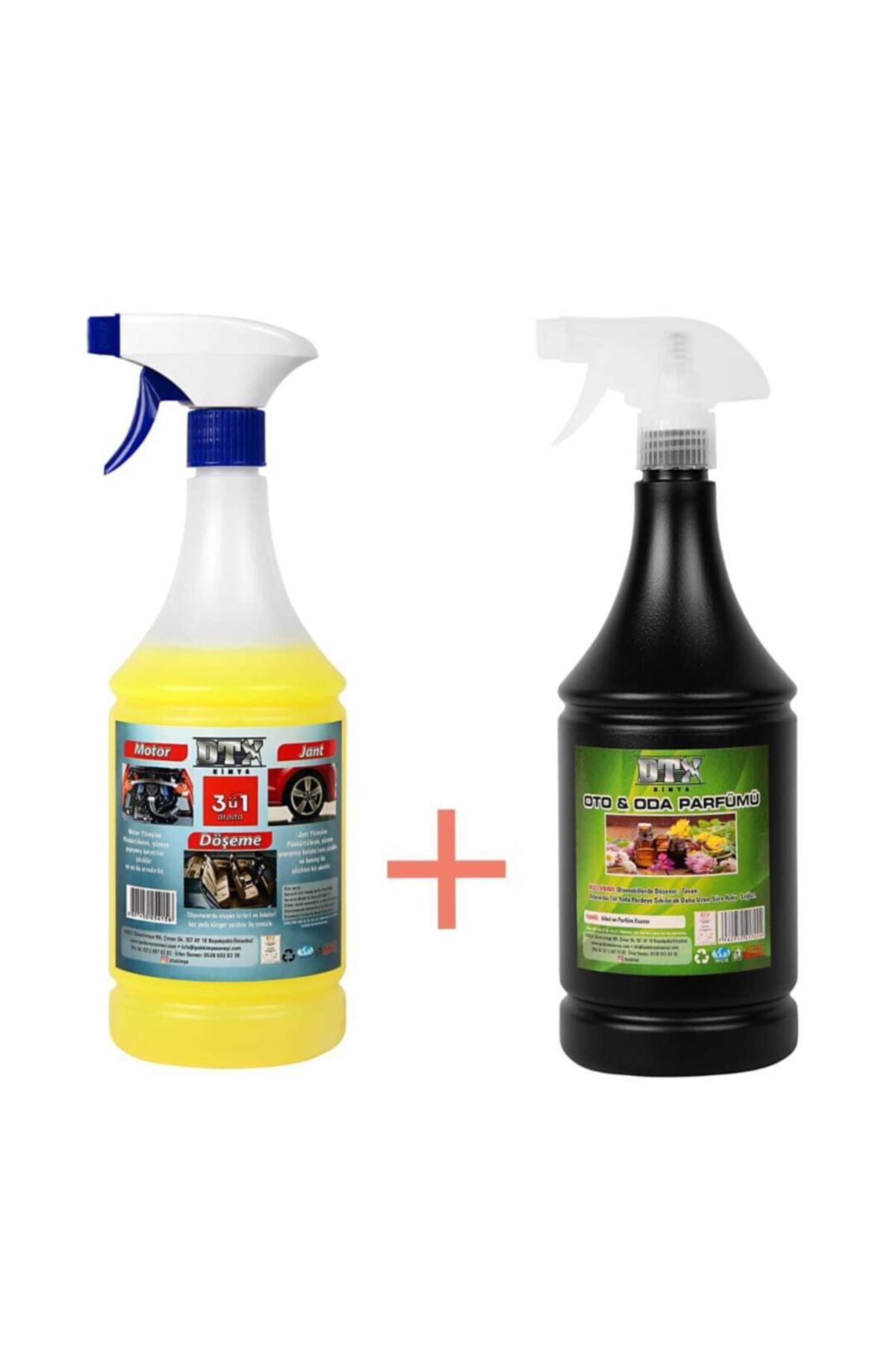 Döşeme Jant Ve Motor Temizleme Ilacı Yağ Sökücü 1 Lt & Oto, Oda Ve Ortam Kokusu 500ml