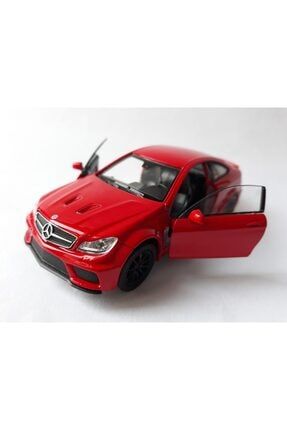 Mercedes Benz C63 Amg Diecast Metal Araba Kapı Aç Kırmızı Orjinal 59306859386