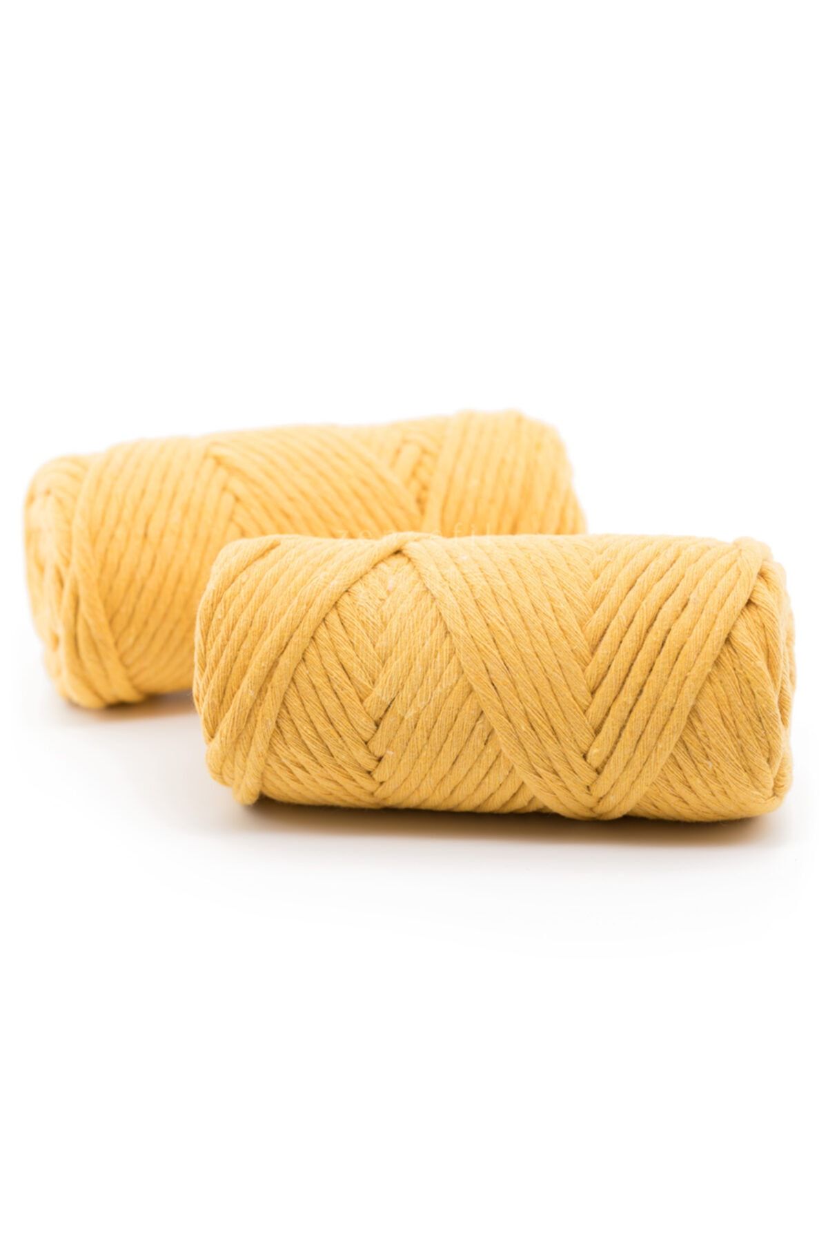Zencefildesign-Yellow - 4 mm - Single Twist - Macrame Thread - Cotton Macrame Thread 1