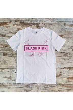Unisex T-shirt Blackpink Kolye Küpe 3'ü Kombin gknblckts5