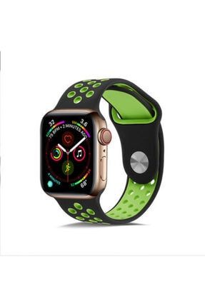 Iphone Watch 44mm 2-3-4-5-se-6.nesil Uyumlu Göz Alıcı Renkler Şık Tarım Silikon Kordon Apple Watch 44mm KRD-02