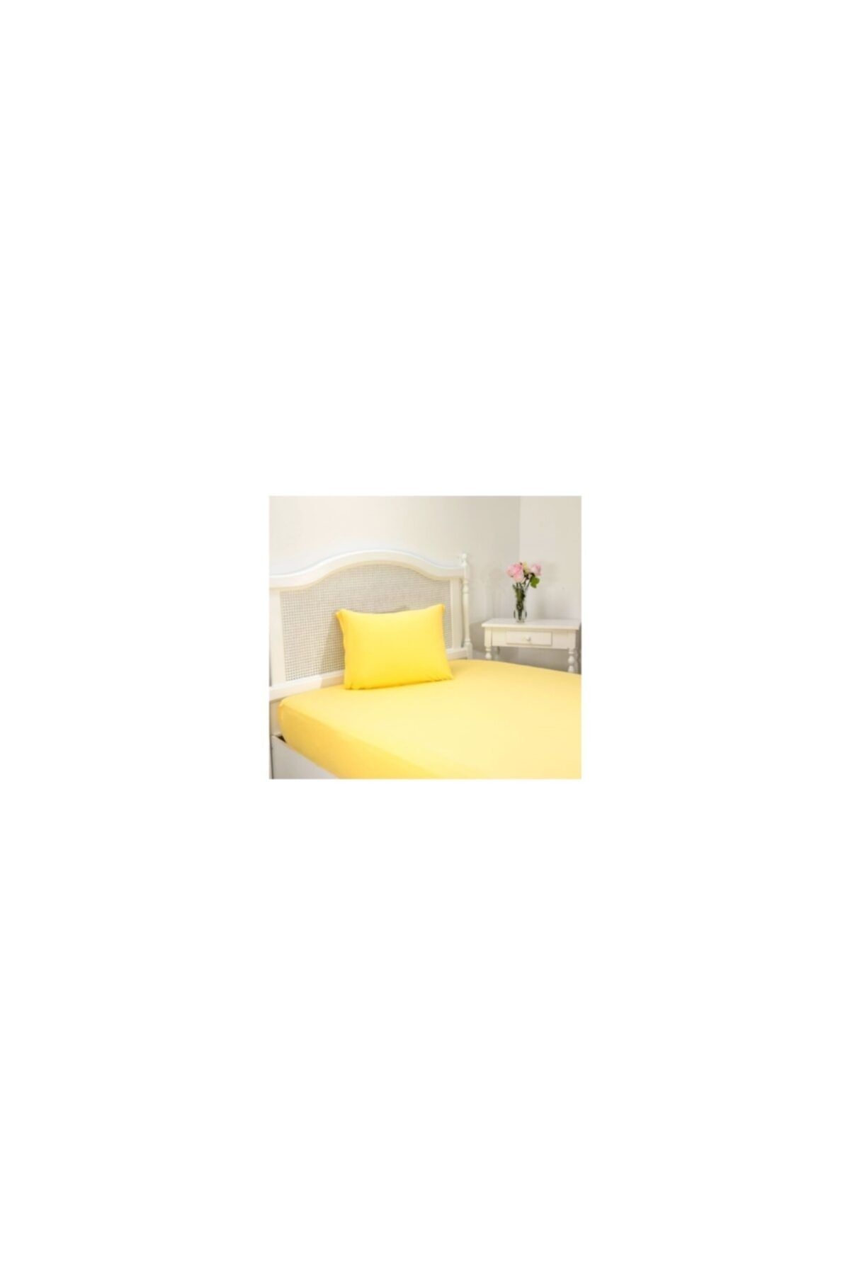 Şanlı-Cearşaf de corp din Bumbac Pieptănat Elastic - 100 X 200 Cm - Galben 2