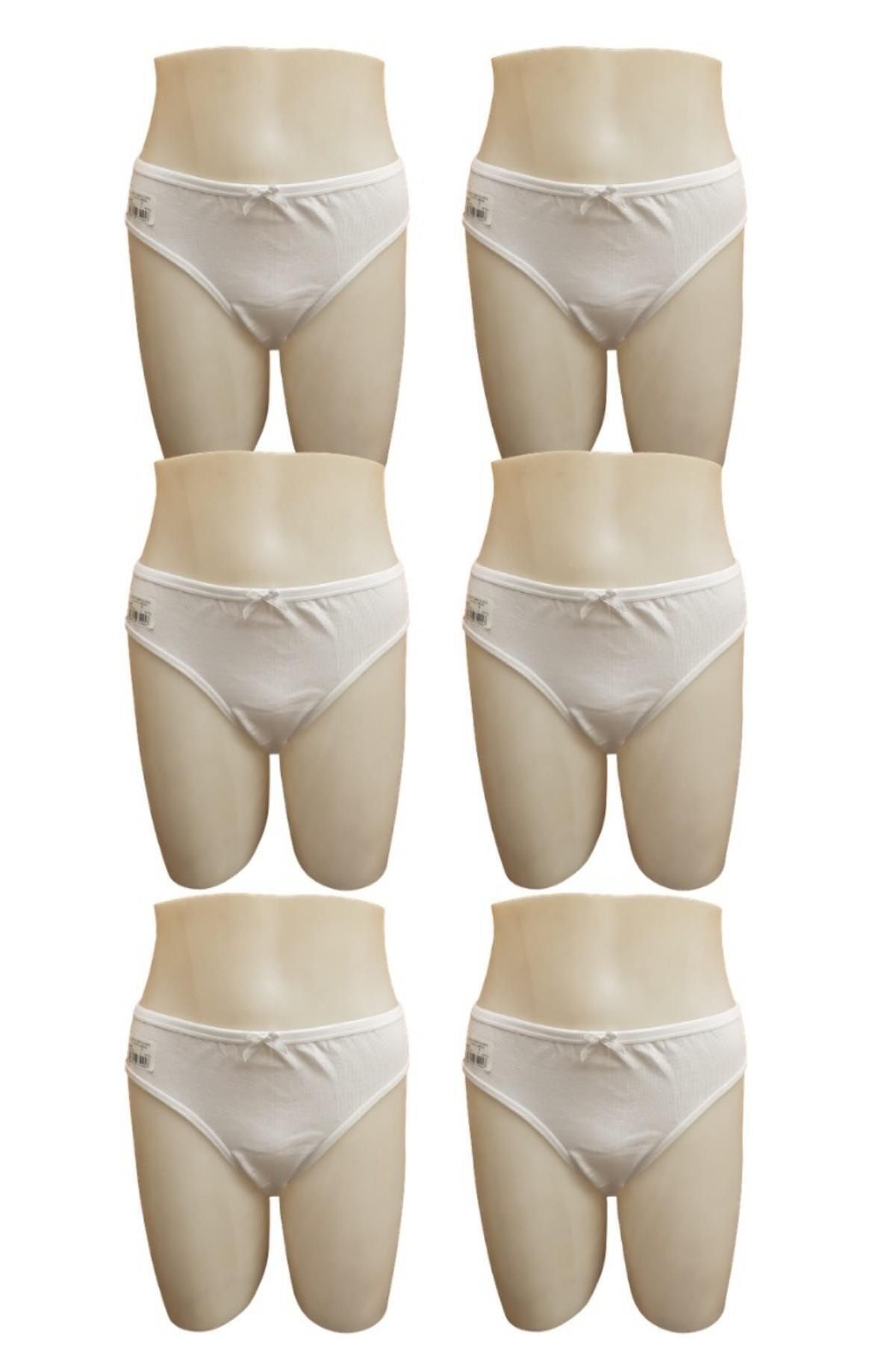 Tutku-Pachet de 6 chiloți de bikini cu fundă cu talie subțire pentru femei 1
