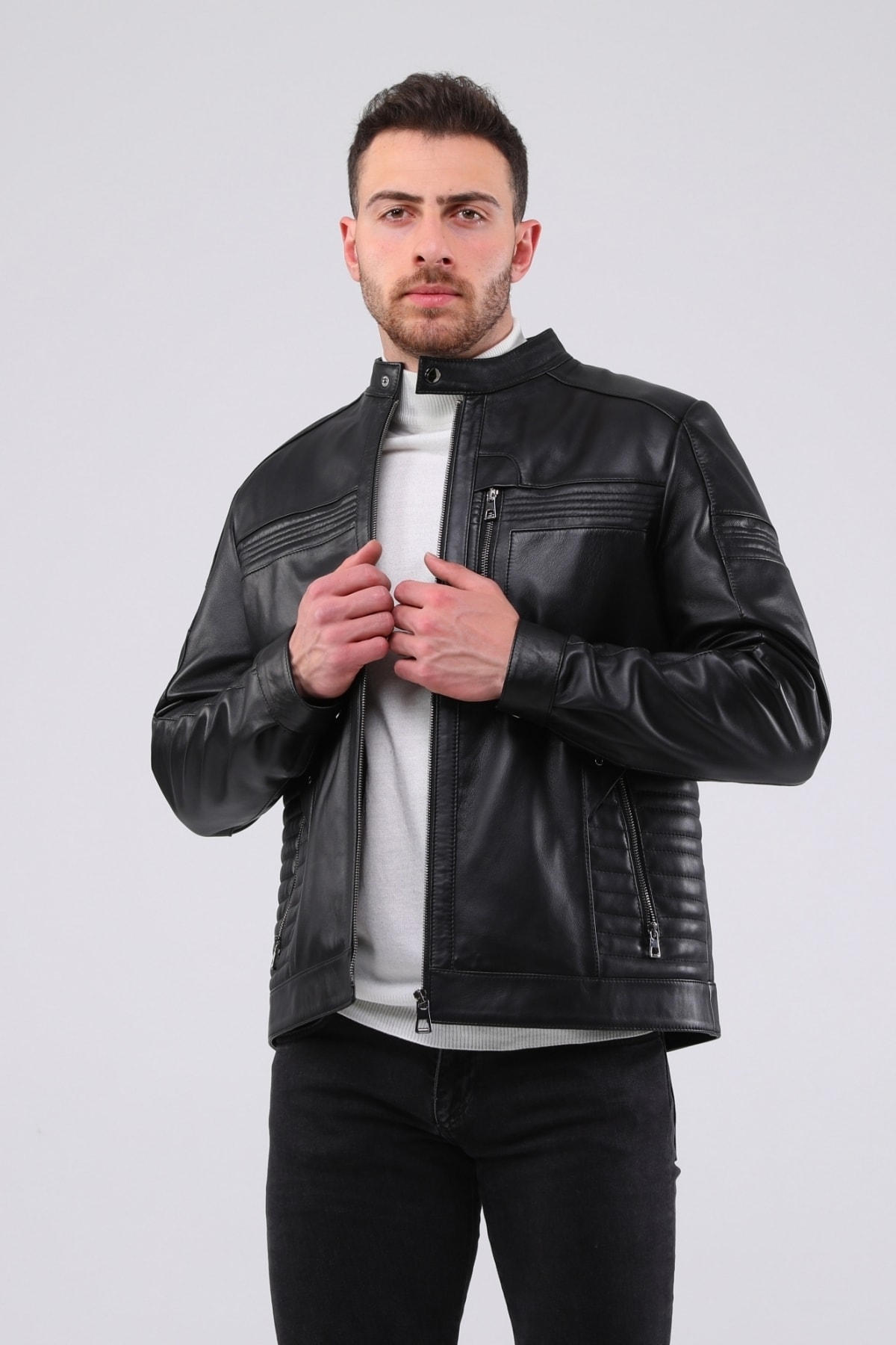 کاپشن چرم مردانه CE-YIL DERİ ÜRÜNLERİ 444384763