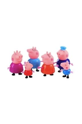 (özel Ürün ) Pig Family Figürleri , Oyuncak, 6 Lı Figür, Pıg Famıly Set GDGT1422141