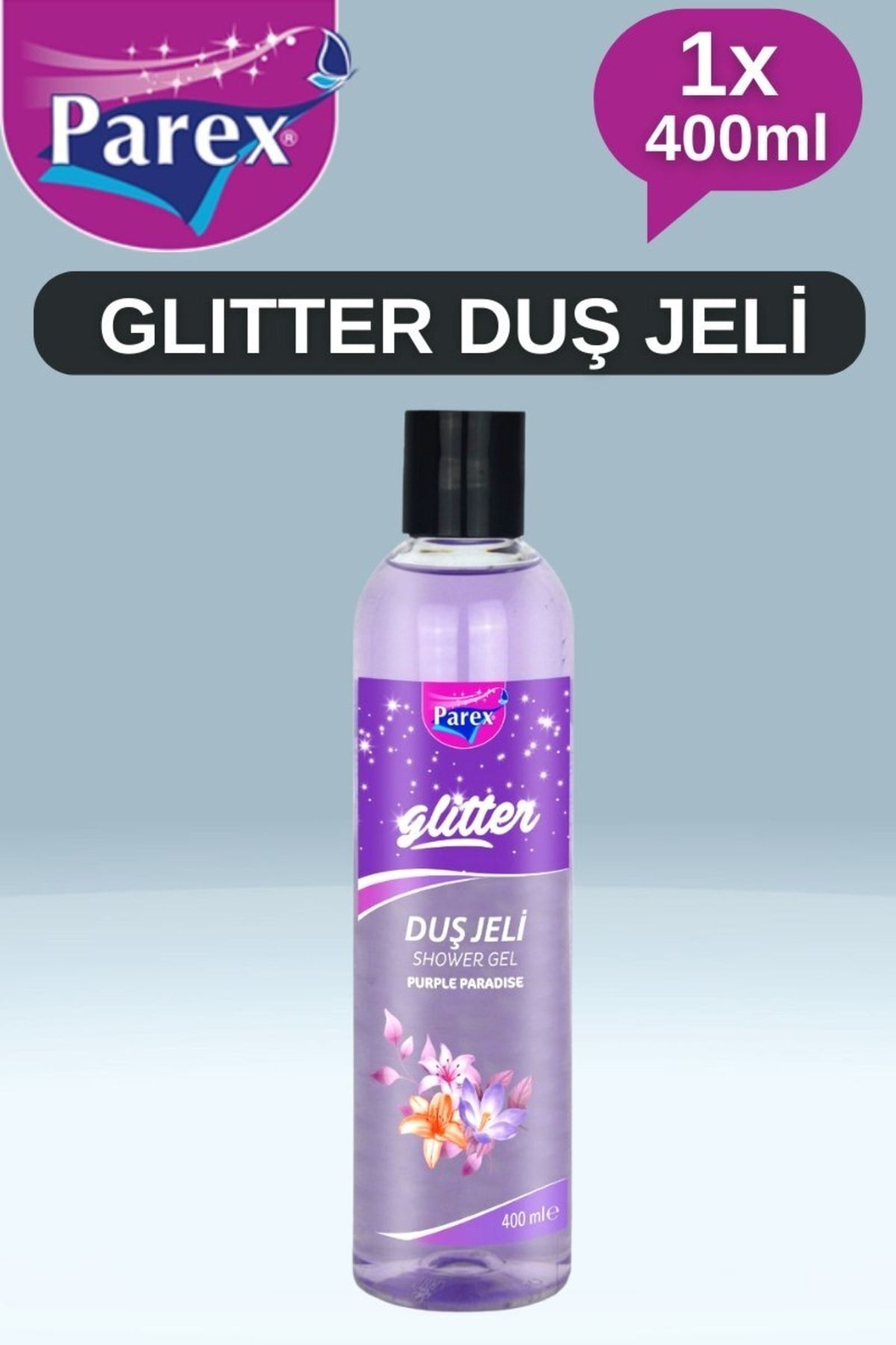 Parex 400ml Purple Paradise Glitter Nemlendirici Banyo Ve Du Jeli