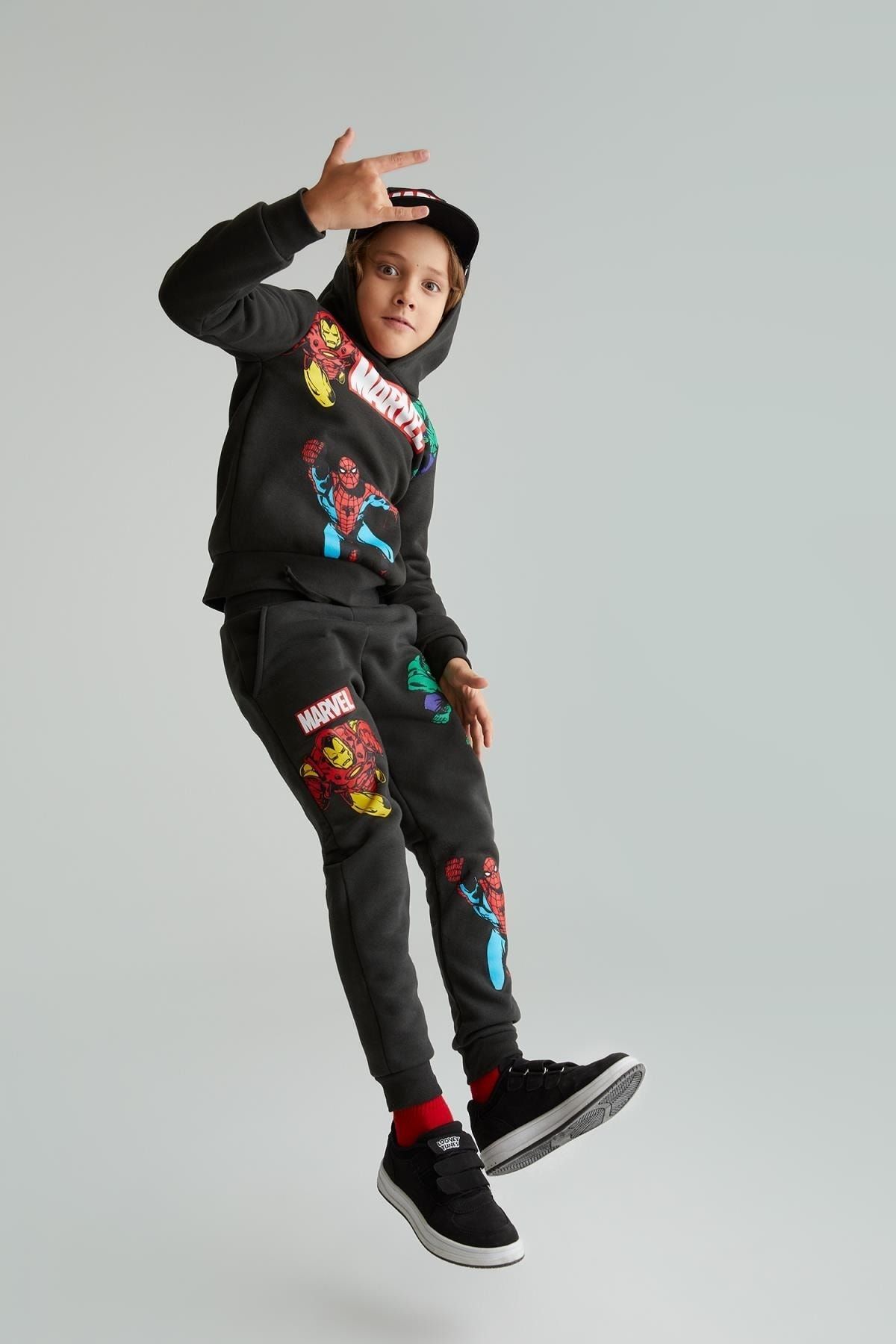 Defacto Boy s Marvel Tracksuit Bottom Trendyol
