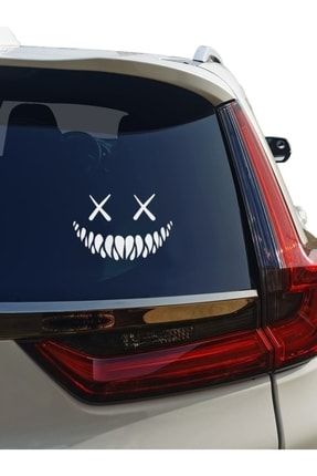 Trend Smile Demon Sticker, Araba Penceresi Için Otomatik Kendinden Yapışkanlı Komik Sticker Çıkartma TR88744121