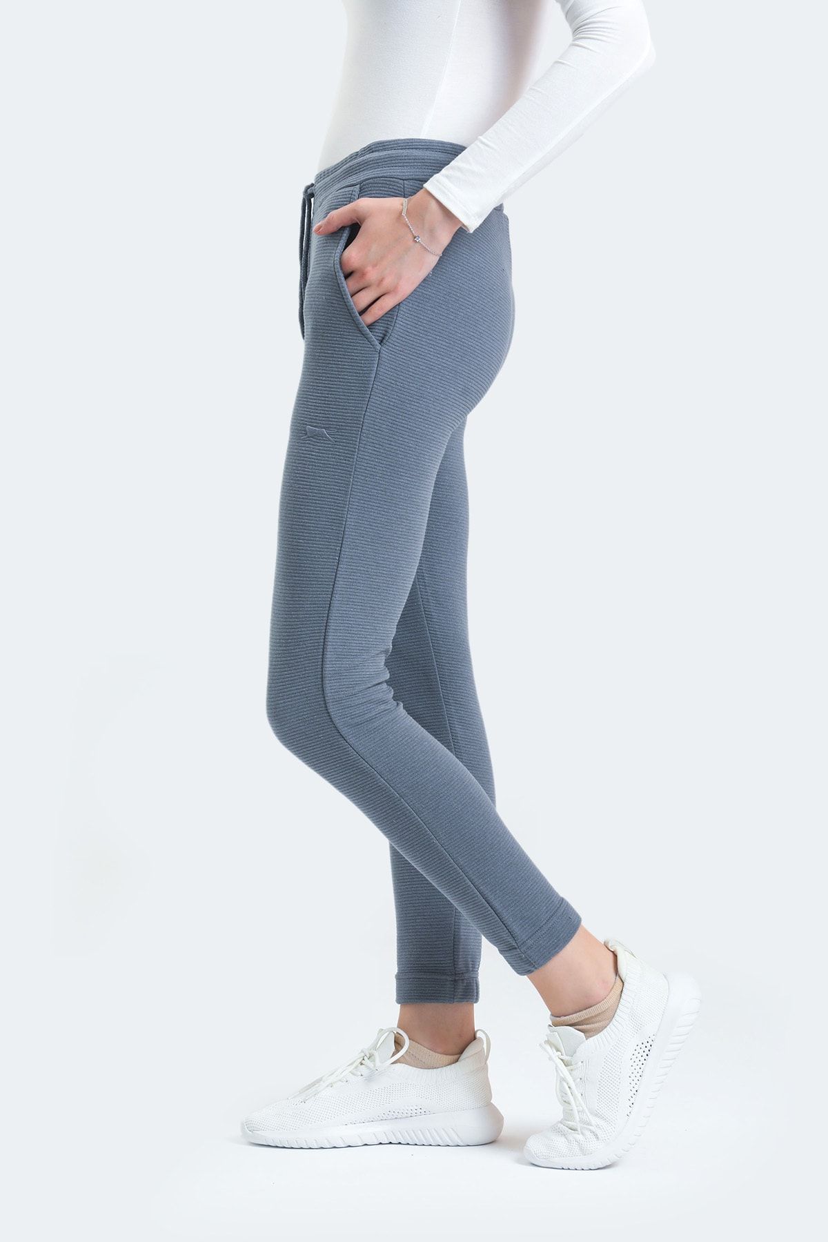 Slazenger Poll I Women's Sweatpants Dark Gray - Trendyol