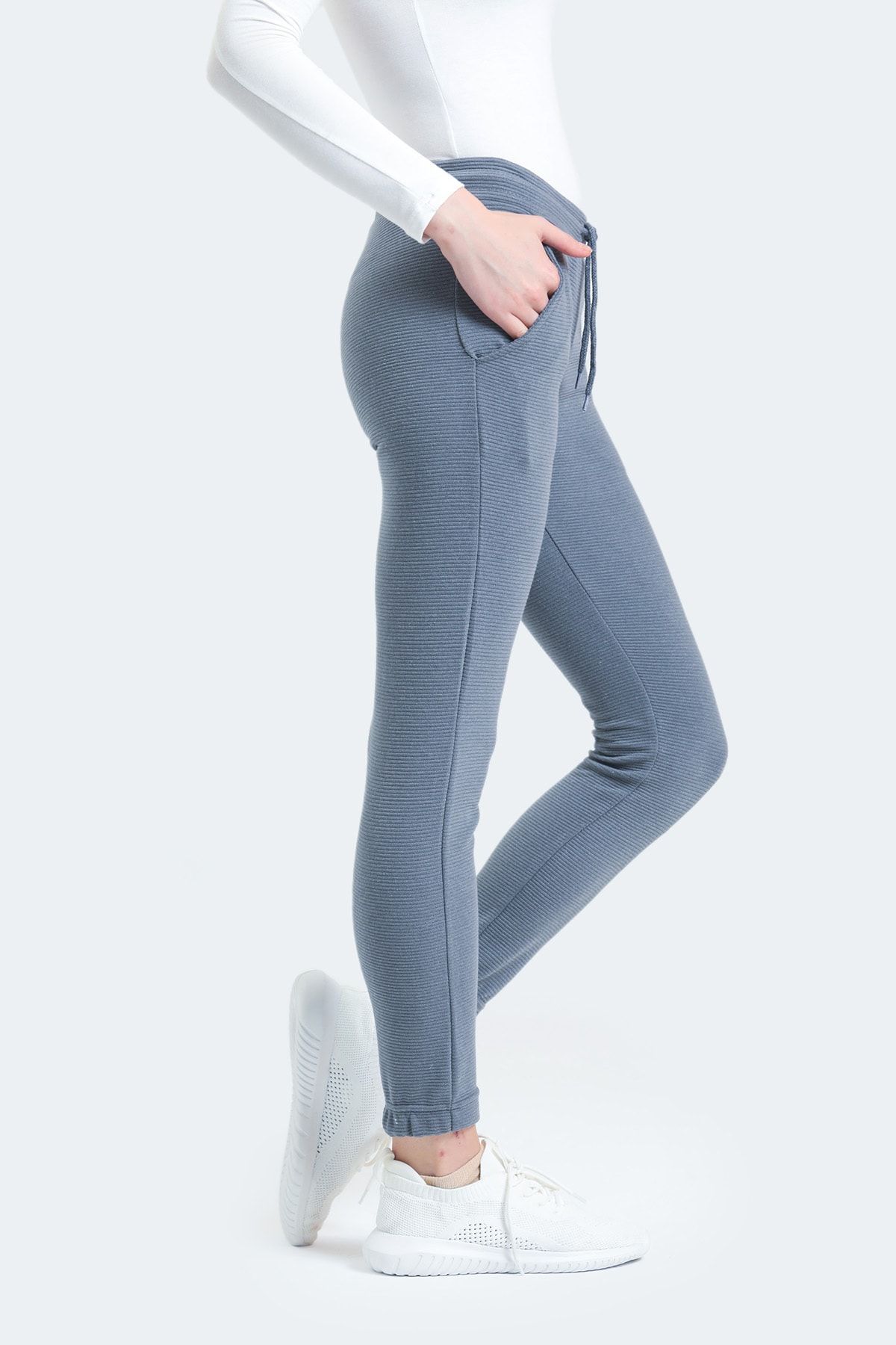 Slazenger Poll I Women's Sweatpants Dark Gray - Trendyol