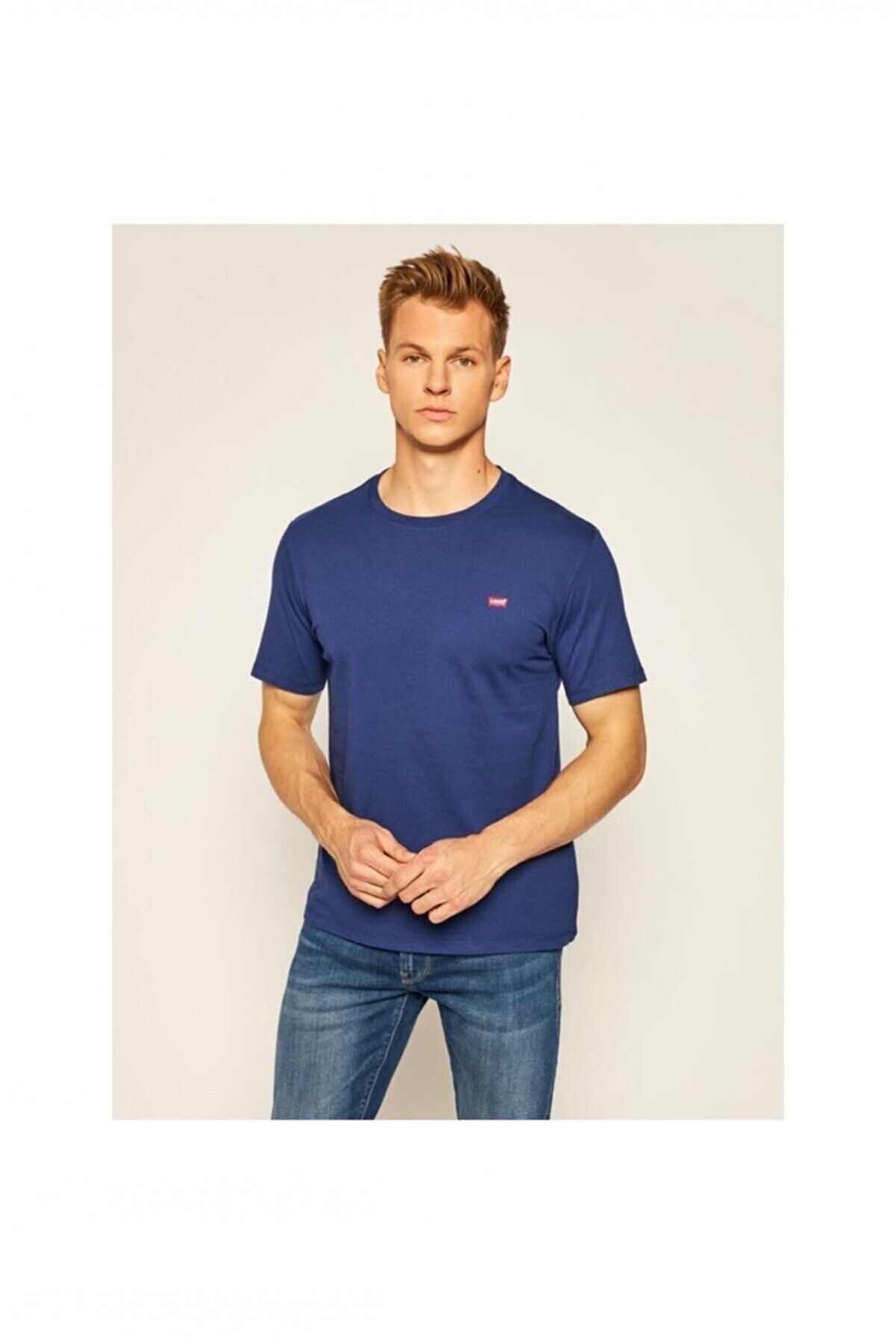 تی شرت آبی مردانه اصلی HouseMark Navy 56605 0062 Levi's