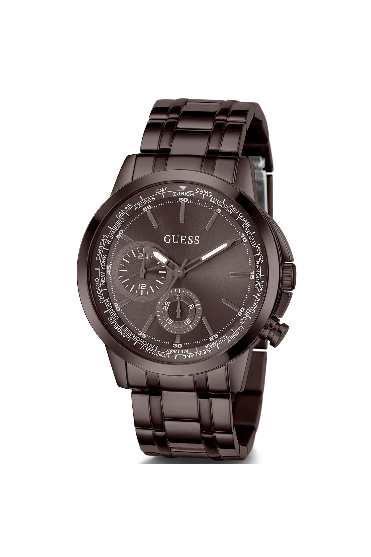 ساعت مردانه قهوه ای گسGuess | GUGW0490G5 اورجینال - تصویر 3
