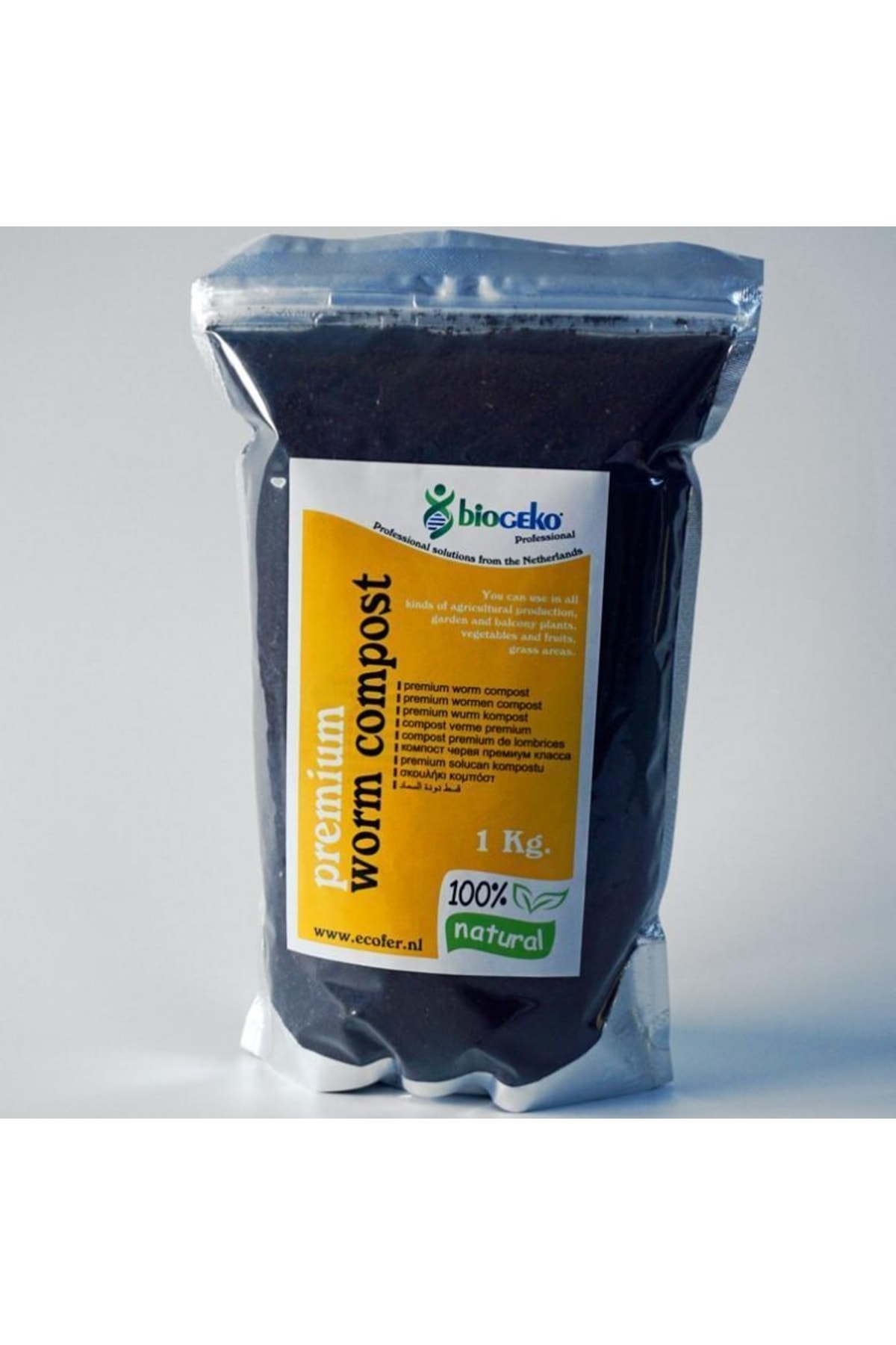 Biogeko Katkısız Katı Solucan Gübresi 1 Kg
