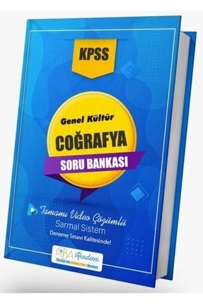 Cba Yayınları Kpss Coğrafya Soru Bankası Video Çözümlü Cba Yayınları 9786057413147
