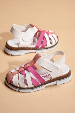 3204-10 Ortopedik Kız Çocuk Sandalet Terlik Ayakkabı 22YSND000002