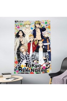 Anime 70 X 100 Cm Tokyo Revengers Colorfull Duvar Halısı KDH186
