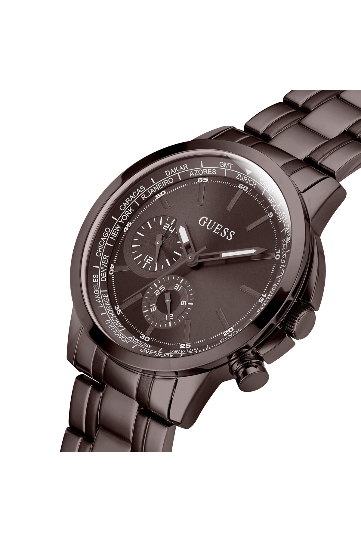 ساعت مردانه قهوه ای گسGuess | GUGW0490G5 اورجینال - تصویر 6