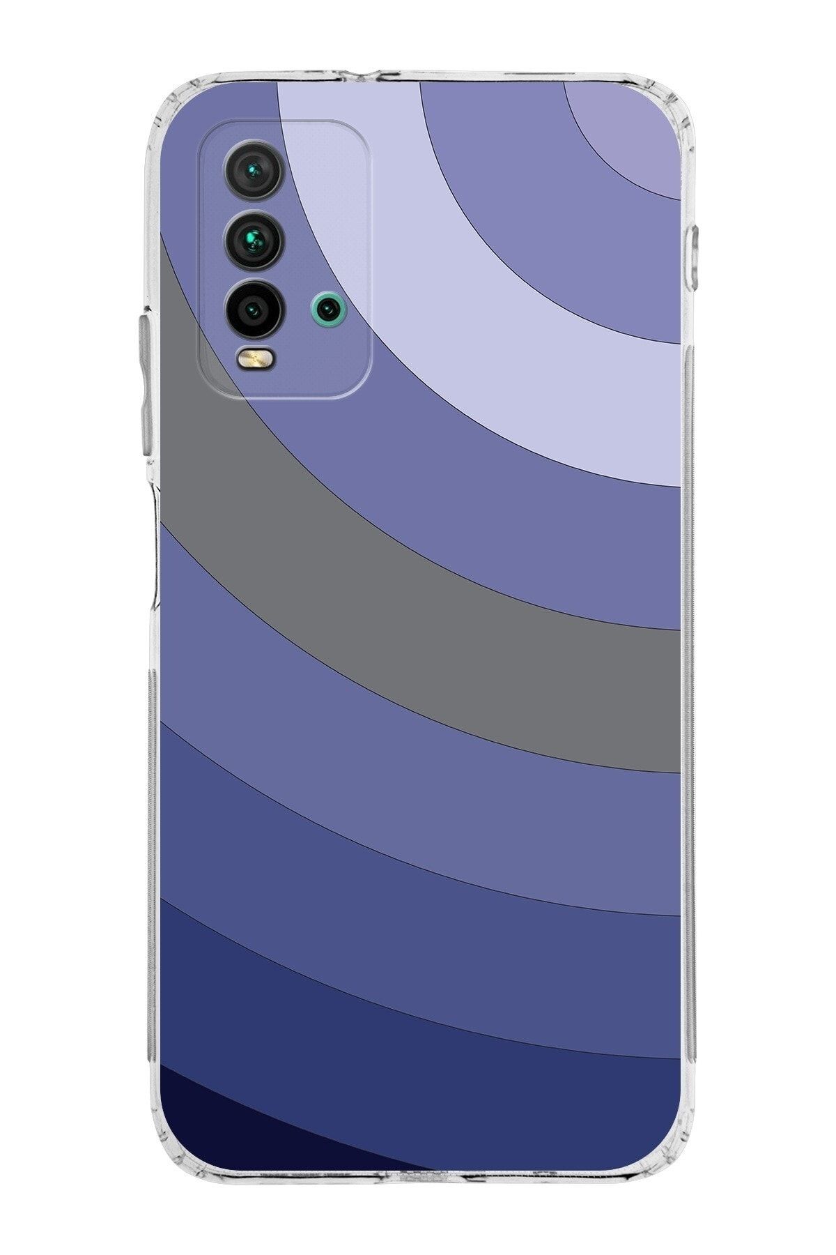 Xiaomi Redmi 9t Kamera Korumalı Kapak Renk Cümbüşü Tasarımlı Şeffaf Kılıf