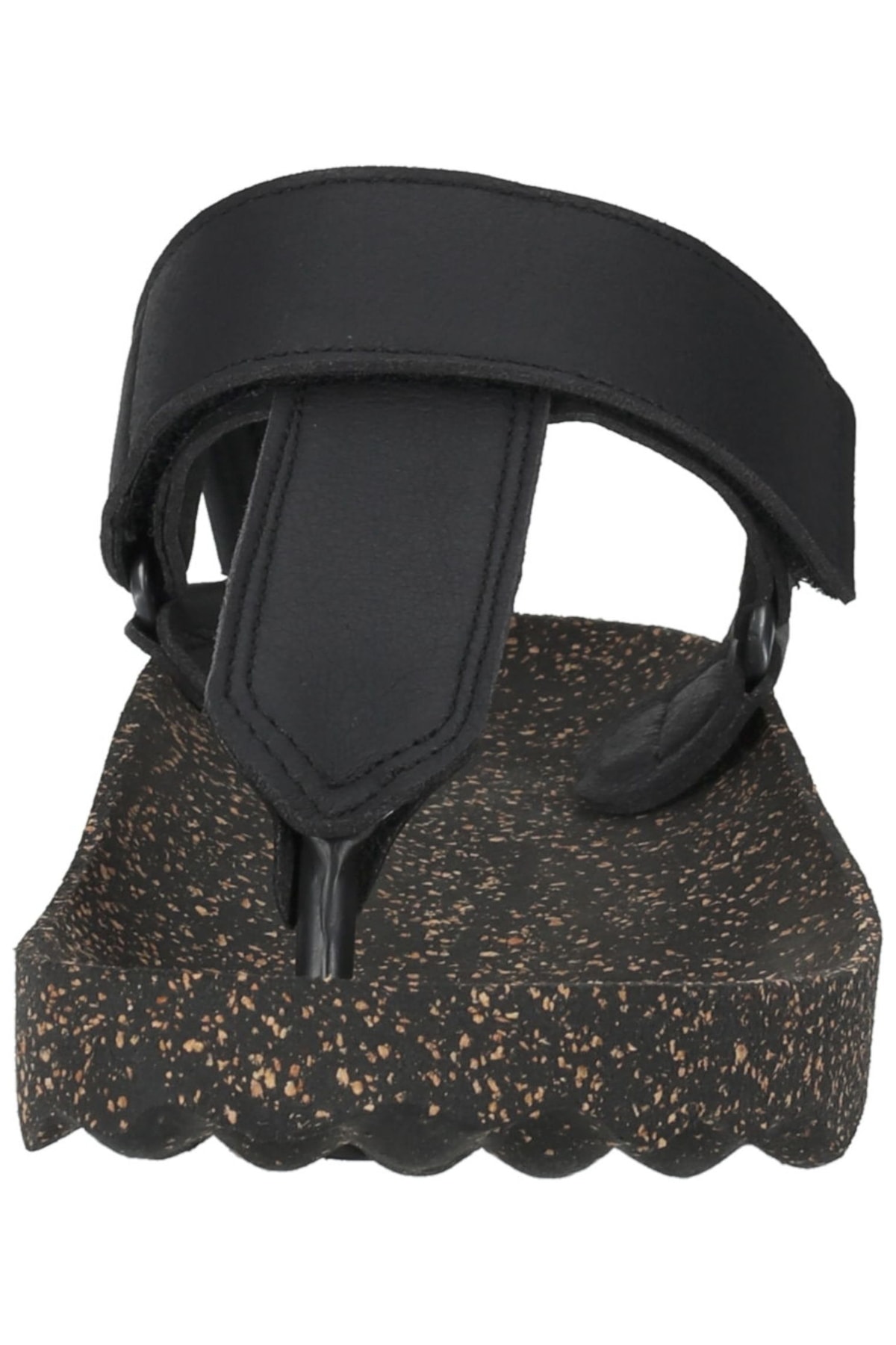 صندل زنانه مشکی Asportuguesas | 35501700075 اورجینال - تصویر 4