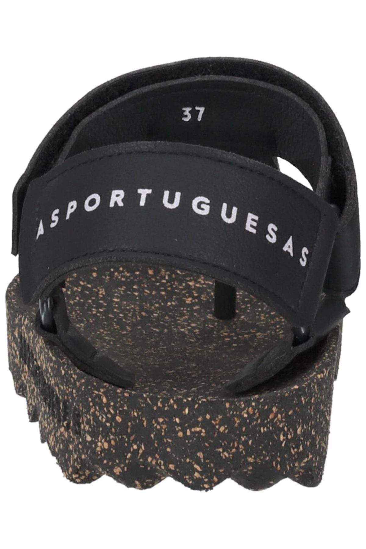 صندل زنانه مشکی Asportuguesas | 35501700075 اورجینال - تصویر 5