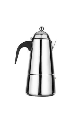 Paslanmaz Çelik Ocak Üstü 6 Cup Fincan Moka Pot Espresso Cin321-6 ehy-cin321-6