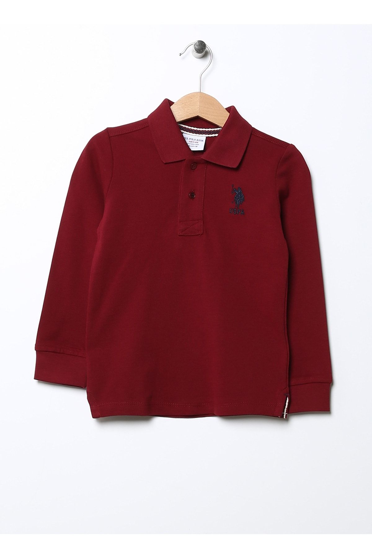 سویشرت ساده پسرانه قرمز Tp01kıdssk022 U.S. Polo Assn.