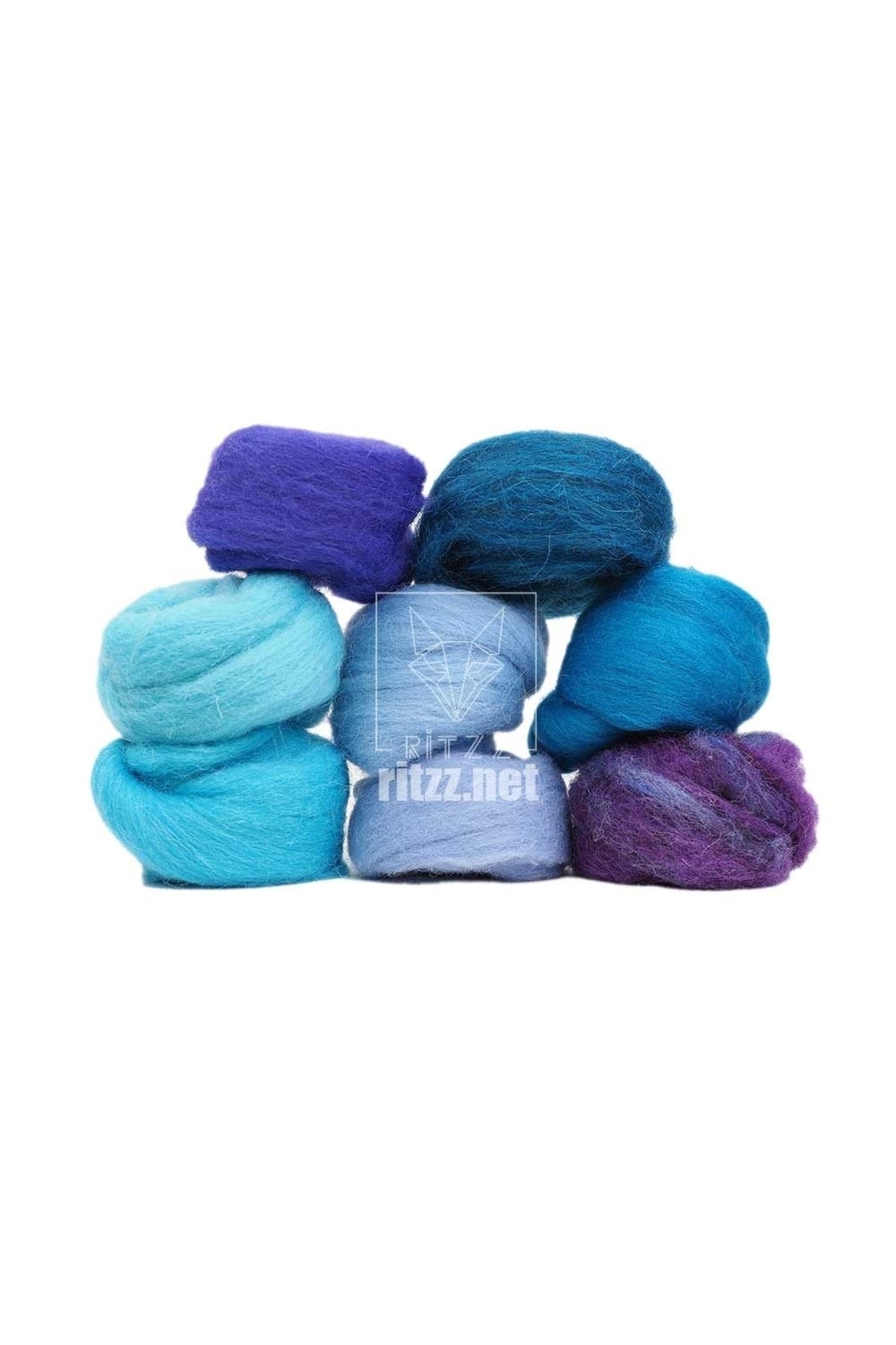 Ritzz Yün Keçe Seti / 8 Renk Mavi Tonlar / 801 - Fiyatı, Yorumları