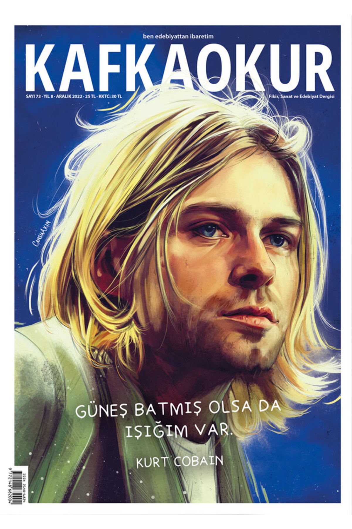 KafkaOkur Dergisi Kafkaokur Sayı 73 - Kurt Cobain - Aralık 2022