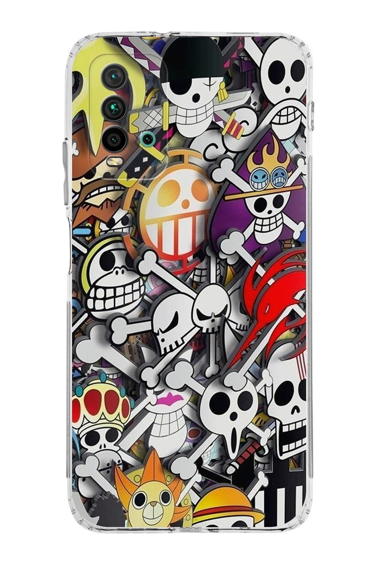 Xiaomi Redmi 9t Kamera Korumalı Kapak Anime Tasarımlı Şeffaf Kılıf